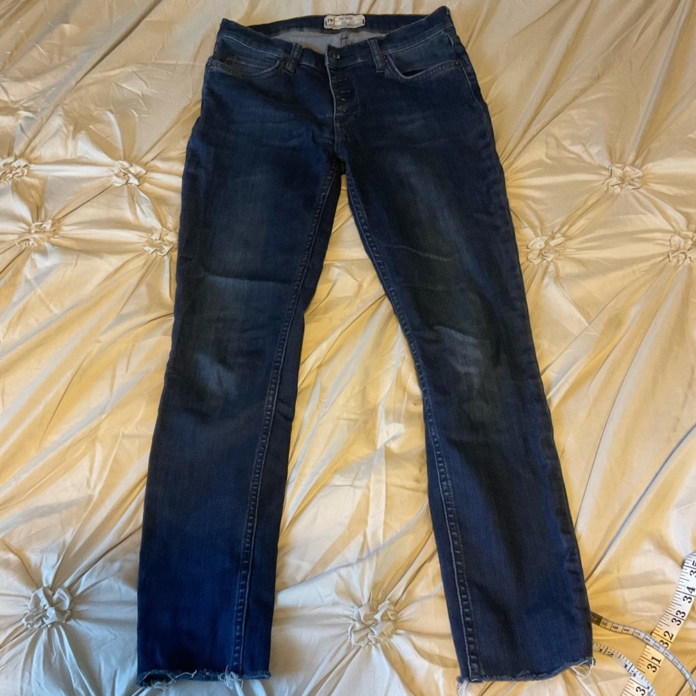 Free People Button fly Skinny Jeans